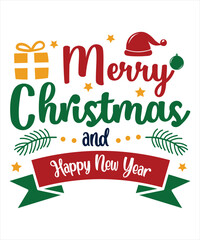 Happy Christmas holiday typography graphic vector design