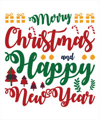 Happy Christmas holiday typography graphic vector design