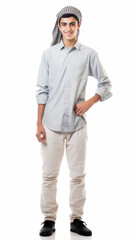 Fototapeta premium isolated portrait in studio 