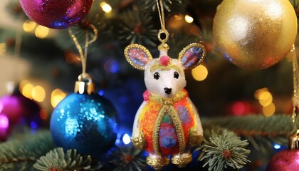 Christmas tree decorations and toys