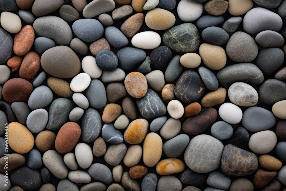 Poster a detailed close-up view of a cluster of rocks. ideal for nature enthusiasts or geology enthusiasts.