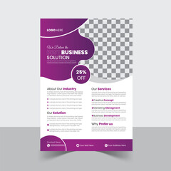 a bundle of 2 templates of different colors a4 flyer template, modern business flyer template, 
abstract business flyer and creative design, IT company flyer and editable vector template