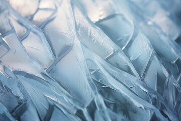 Macro photography of ice texture  - obrazy, fototapety, plakaty