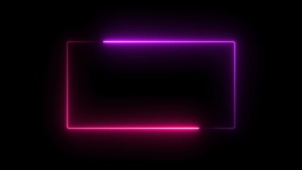 abstract bright neon rectangle illustration 4k