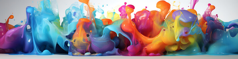 3D Abstract art, liquid colour mix, abstract art background wallpaper