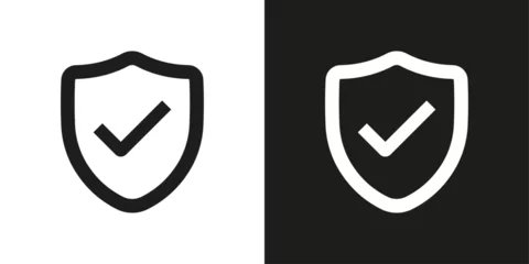 Fotobehang security shield icon vector Illustration © Prarthana