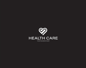 Modern health care logo design template 