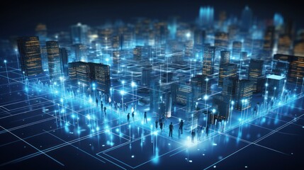 Fototapeta premium Discuss the evolution of IT infrastructure and its impact on modern business operations