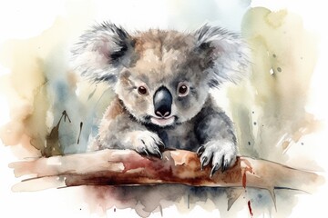 koala drawing watercolor
