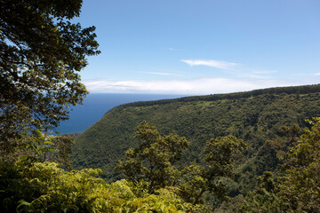 Obraz premium USA Hawaiian Islands Big Island view on a sunny day