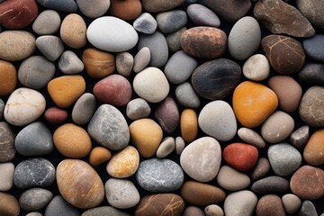 Fototapeta na wymiar minimalist abstract nature rounded pebbles stone background