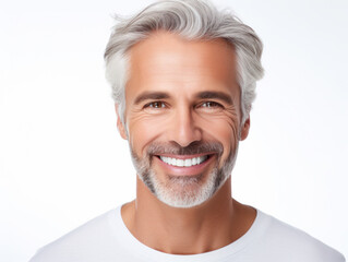 Obraz premium A portrait of a smiling character showing teeth 