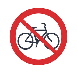 No entry for bicycles sign.
