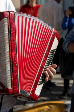 Musician plays the viola during the festival of the divine holy spirit in Sao Luiz do Paraitinga, Sao Paulo, Brazil.