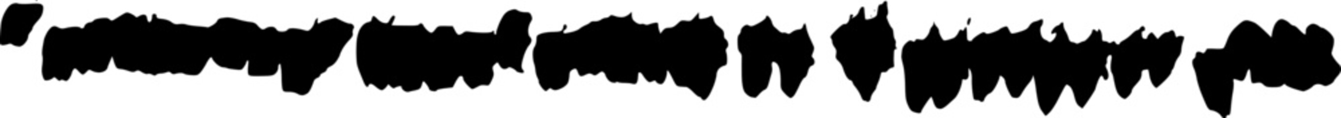 Abstract Brush Stroke, Vector Shape, Divider, and Black Paint Accent