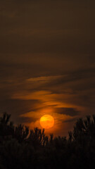 sunset in the mountains of Florence