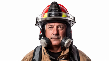 Naklejka premium Portraits of American firemen 