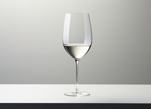 Glass of wine. Generative AI.