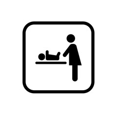 Vector image of the sign of the mother and child's room. EPS10