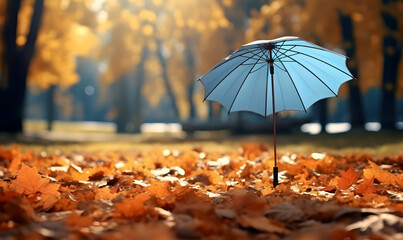 Autumn Season, maple leaf background on autumn or spring season, red and orange maple leaf falling down on the ground in an autumn season, Single maple leaf, Isolated autumn background