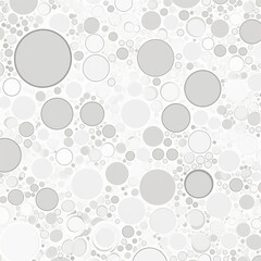 seamless background with circles grey color created with Generative Ai