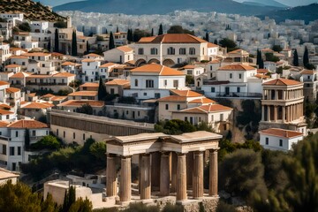 Obraz premium view of the town