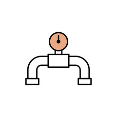 Pipe Plumbing Icon Vector Design Template