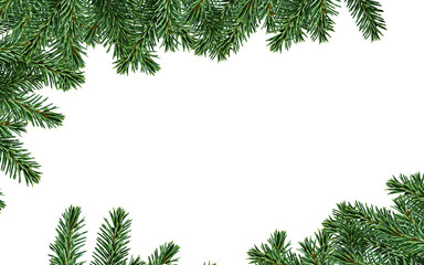 Fototapeta na wymiar Christmas wreath , garland or pine tree background 