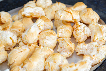 Traditional tapioca biscuits or cheese bread from Minas Gerais. Polvilho azedo