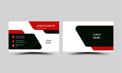 Professional Modern Creative Business Card Template .Personal visiting Card With Company Logo.