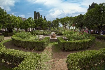 Farnese Gardens (Orti Farnesiani) on the Palatine Hill within the archaeological park of the...