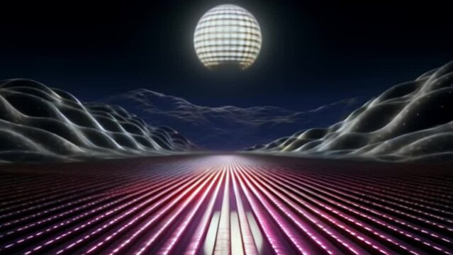 disco ball and lights