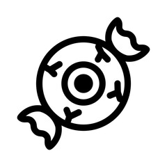 Candy icon on White Background. Halloween line icons collection. Vector illustration. 