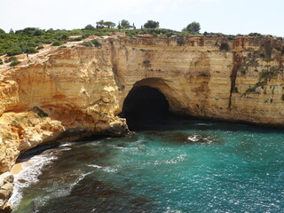 Sea cave in Portugal