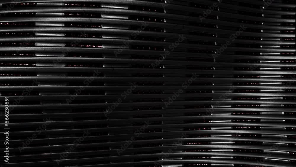 Poster black grid waves. computer generated 3d render