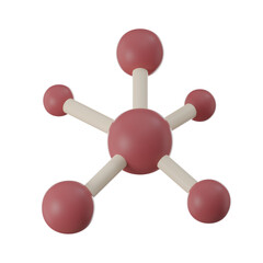 3D Molecular Structure Organic Chemistry Research