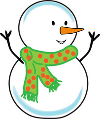 Merry christmas and happy new year .Cute snowman standing with a mobile phone and takes a selfie.on transparent, png