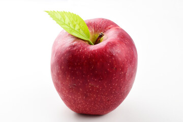 Red apple isolated on white background