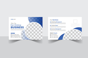 A bundle of 1 templates of different colors post card   template, modern post card design template, 
abstract post card and creative design, IT company post card and editable vector template