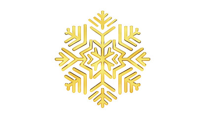 golden winter season christmas snowflake transparent png or golden snowflake icon isolated on white