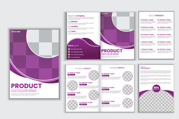 A bundle of 1 templates of different colors a4 flyer template, modern catalog design template, 
abstract catalog nd creative design, IT company catalog and editable vector template