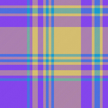 Check fabric vector of textile tartan plaid with a texture pattern seamless background.