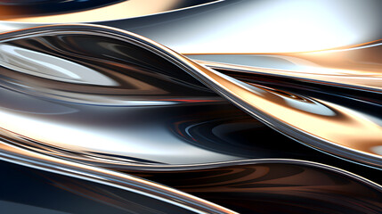 Metallic Colored Abstract Background, Hand Edited Generative AI