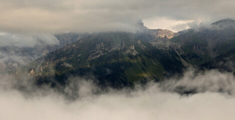 Fototapeta premium Mountain And Clouds