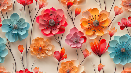 Colorful floral background