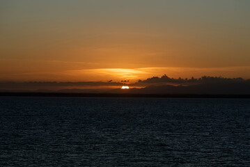 Naklejka premium Por do sol em Salvador, Bahia