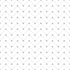Seamless surface pattern with symmetric geometric ornament. Grey stylized zigzag abstract on white background. Repeated chevrons wallpaper. Jagged lines motif. Digital paper. Vector art illustration