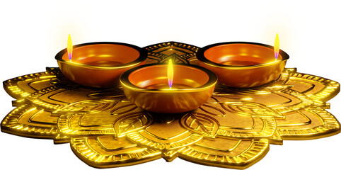 Diwali festival diye 3d decoration