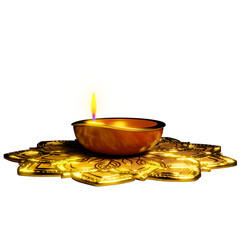 Diwali festival diye 3d decoration