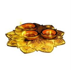 Diwali festival diye 3d decoration